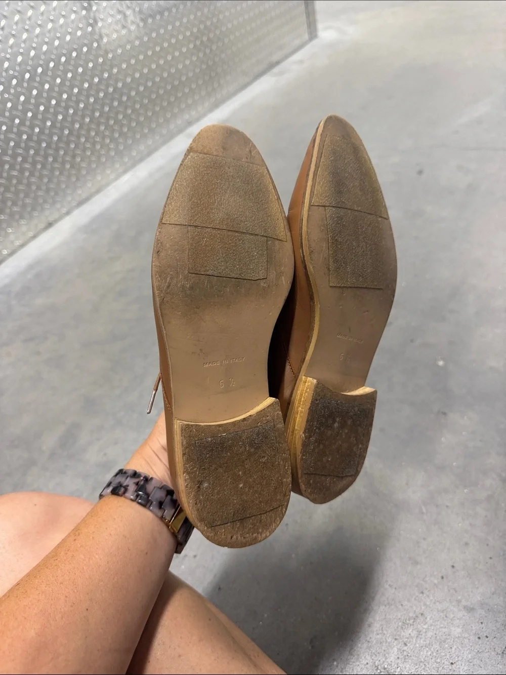 Everlane Cognac The Modern Oxford, 6.5
